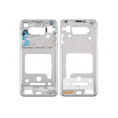 Lcd Frame Middle Chassis For Lg V35 Thinq Grey By - Maxbhi Com
