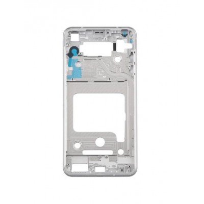 Lcd Frame Middle Chassis For Lg V35 Thinq Silver By - Maxbhi Com