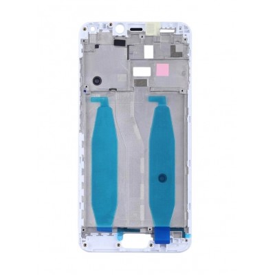 Lcd Frame Middle Chassis For Asus Zenfone 4 Max White By - Maxbhi Com