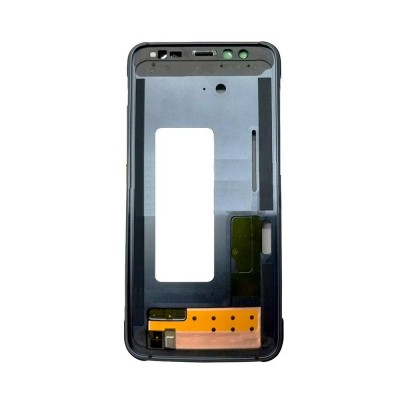 Lcd Frame Middle Chassis For Samsung Galaxy S8 Active Black By - Maxbhi Com