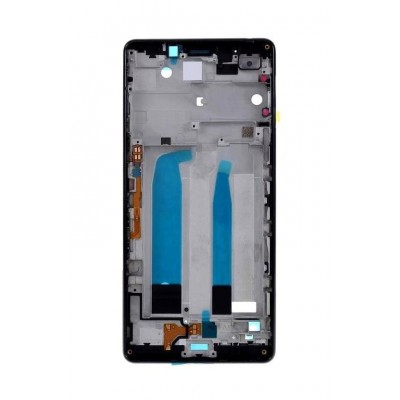 Lcd Frame Middle Chassis For Sony Xperia L3 Black By - Maxbhi Com