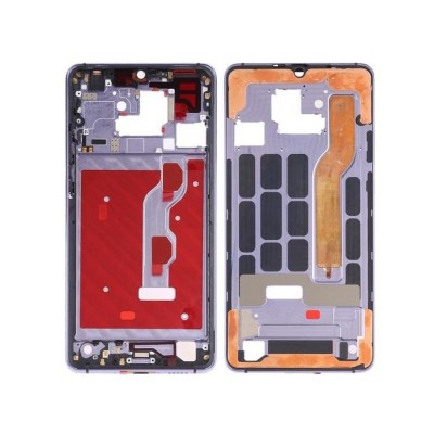 Lcd Frame Middle Chassis For Huawei Mate 20 X 5g White By - Maxbhi Com
