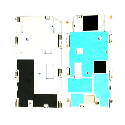 Lcd Frame Middle Chassis For Sony Xperia Xz2 Compact Black By - Maxbhi Com