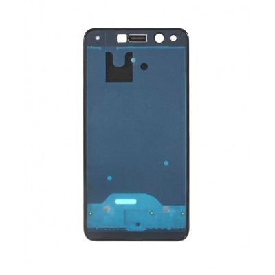 Lcd Frame Middle Chassis For Huawei Y6 2017 Black By - Maxbhi Com