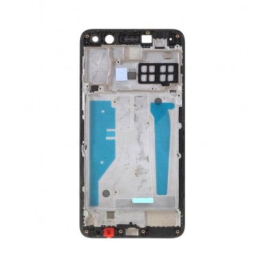Lcd Frame Middle Chassis For Huawei Y6 2017 Black By - Maxbhi Com