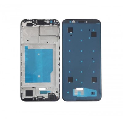 Lcd Frame Middle Chassis For Huawei Y7 2018 Blue By - Maxbhi Com