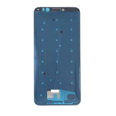 Lcd Frame Middle Chassis For Huawei Y7 2018 White By - Maxbhi Com