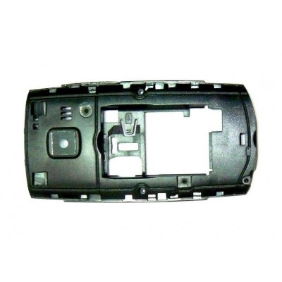 Lcd Frame Middle Chassis For Nokia X201 Black Red By - Maxbhi Com