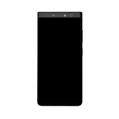 Lcd Frame Middle Chassis For Blackberry Evolve X Black By - Maxbhi Com