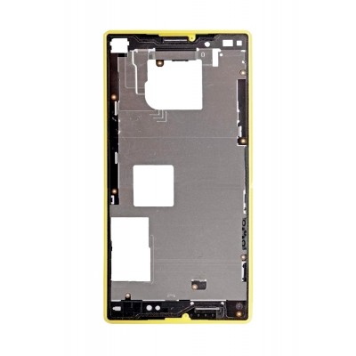 Lcd Frame Middle Chassis For Sony Xperia Z5 Compact Yellow By - Maxbhi Com