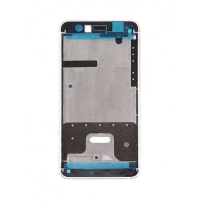 Lcd Frame Middle Chassis For Huawei Y7 Gold Silver By - Maxbhi Com