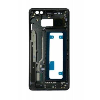 Lcd Frame Middle Chassis For Samsung Galaxy Note 7 Black By - Maxbhi Com