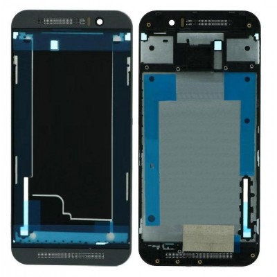 Lcd Frame Middle Chassis For Htc One M9 Black By - Maxbhi Com