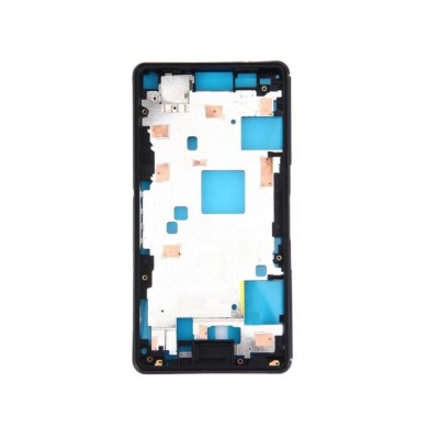 Lcd Frame Middle Chassis For Sony Xperia Z3 Compact D5803 Black By - Maxbhi Com
