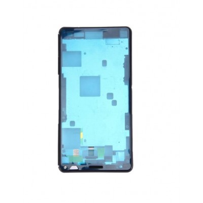 Lcd Frame Middle Chassis For Sony Xperia Z3 Compact D5833 Black By - Maxbhi Com