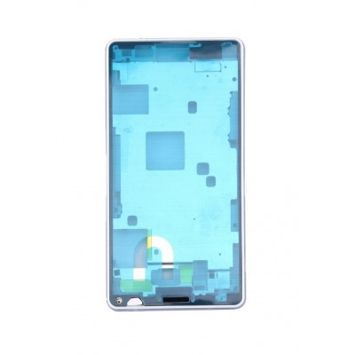 Lcd Frame Middle Chassis For Sony Xperia Z3 Compact D5833 White By - Maxbhi Com