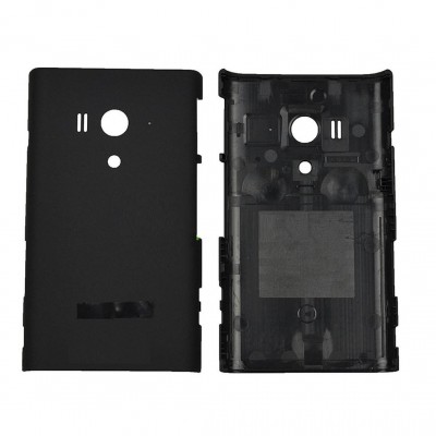 Back Panel Cover For Sony Xperia Acro S Lt26w Black - Maxbhi Com