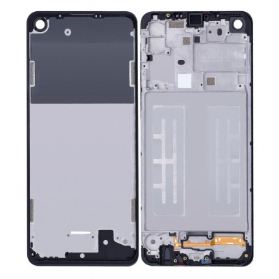 Lcd Frame Middle Chassis For Samsung Galaxy A21 Black By - Maxbhi Com