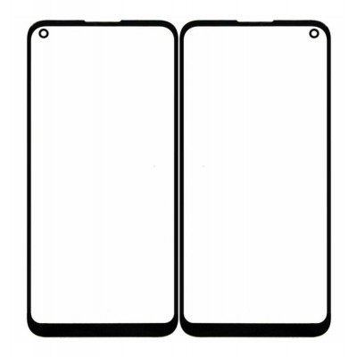 Replacement Front Glass For Xiaomi Redmi Note 9 Black By - Maxbhi Com
