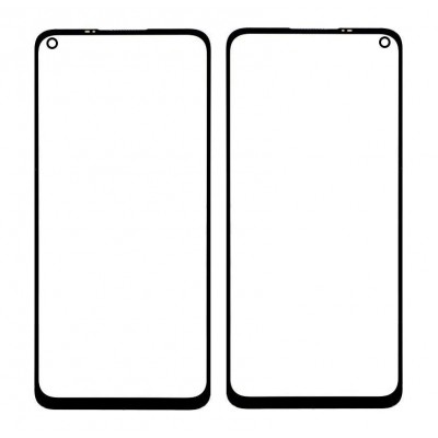 Replacement Front Glass For Xiaomi Redmi Note 9 Grey By - Maxbhi Com