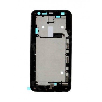 Lcd Frame Middle Chassis For Asus Zenfone 2 Laser Ze500kl White By - Maxbhi Com
