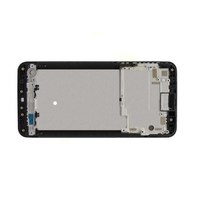 Lcd Frame Middle Chassis For Motorola Moto E6 Black By - Maxbhi Com