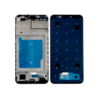Lcd Frame Middle Chassis For Huawei Y7 Pro 2018 Black By - Maxbhi Com