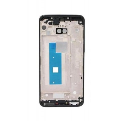 Lcd Frame Middle Chassis For Motorola Moto G7 Plus Black By - Maxbhi Com