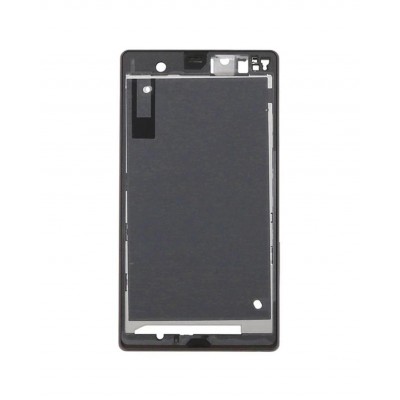 Lcd Frame Middle Chassis For Sony Ericsson Xperia Z L36a C6606 Black By - Maxbhi Com