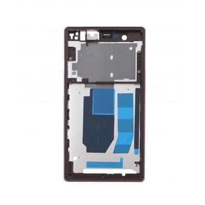 Lcd Frame Middle Chassis For Sony Ericsson Xperia Z L36a C6606 Black By - Maxbhi Com