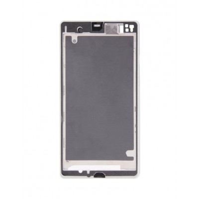 Lcd Frame Middle Chassis For Sony Xperia Z C6603 White By - Maxbhi Com