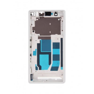 Lcd Frame Middle Chassis For Sony Xperia Z C6603 White By - Maxbhi Com