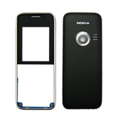 Front & Back Panel For Nokia 3500 classic - Black