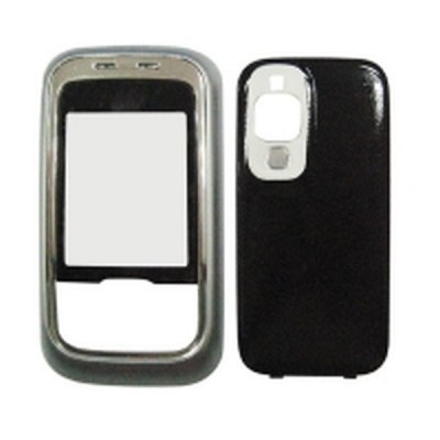 Front & Back Panel For Nokia 6111 - Black