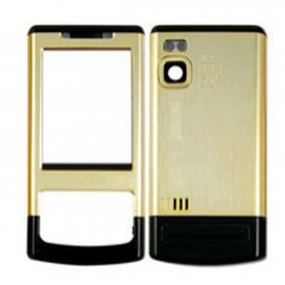 Front & Back Panel For Nokia 6500 slide - Golden