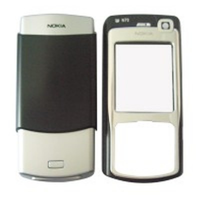 Front & Back Panel For Nokia N70 - Black
