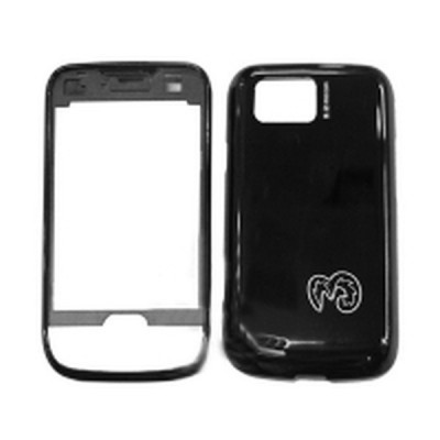 Front & Back Panel For Samsung S5600 Preston - Black