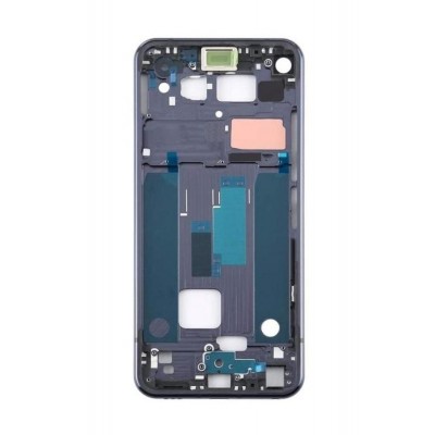 Lcd Frame Middle Chassis For Lg Q70 White By - Maxbhi Com