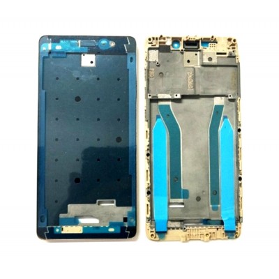 Lcd Frame Middle Chassis For Xiaomi Redmi 4 Prime Gold By - Maxbhi Com