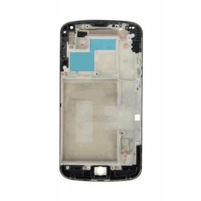 Lcd Frame Middle Chassis For Lg Nexus 4 E960 White By - Maxbhi Com