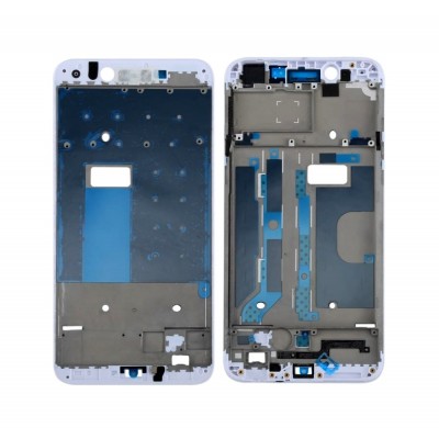 Lcd Frame Middle Chassis For Oppo A77 White By - Maxbhi Com