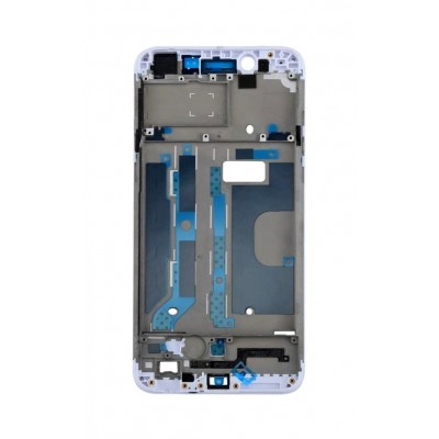 Lcd Frame Middle Chassis For Oppo A77 White By - Maxbhi Com