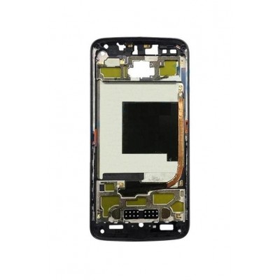 Lcd Frame Middle Chassis For Motorola Moto Z Force Black By - Maxbhi Com