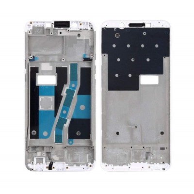 Lcd Frame Middle Chassis For Oppo A1 White By - Maxbhi Com