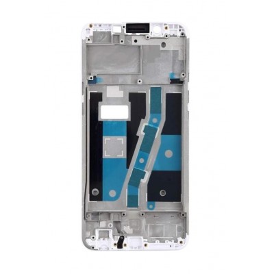 Lcd Frame Middle Chassis For Oppo A1 White By - Maxbhi Com