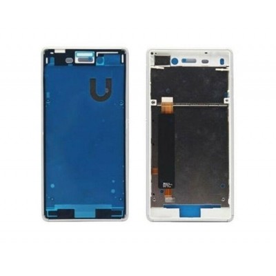 Lcd Frame Middle Chassis For Sony Xperia M4 Aqua Silver By - Maxbhi Com
