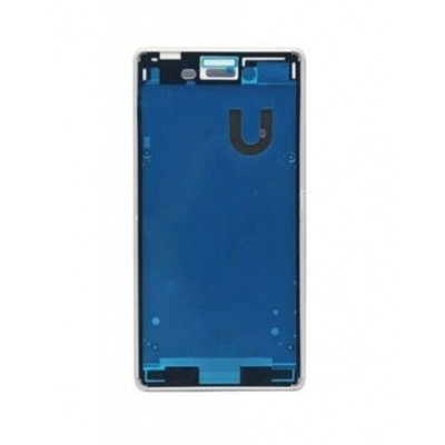 Lcd Frame Middle Chassis For Sony Xperia M4 Aqua Silver By - Maxbhi Com