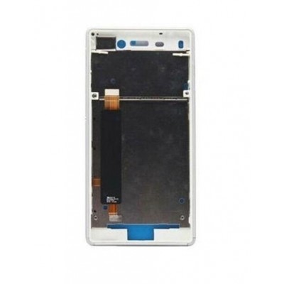 Lcd Frame Middle Chassis For Sony Xperia M4 Aqua Silver By - Maxbhi Com