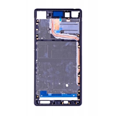 Lcd Frame Middle Chassis For Sony Xperia Z3 Plus White Black By - Maxbhi Com