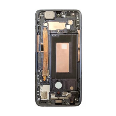 Lcd Frame Middle Chassis For Lg V50s Thinq 5g Black By - Maxbhi Com